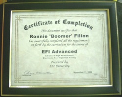 EFI Advanced certificat